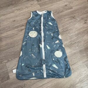 Totaha Baby Sleep Sack Wearable Blanket M Space Astronaut Moon Rockets‎ Blue